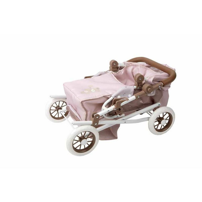 Muñecas Arias Coche Capota Bear Rosa y Marrón Muñecas Arias Coche Capota Bear Rosa y Marrón