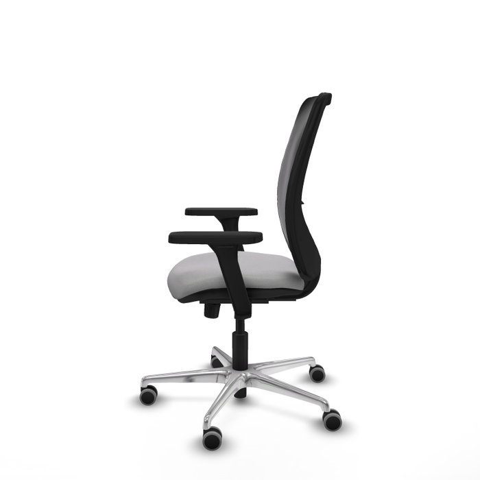 PIQUERAS Y CRESPO Silla de oficina Zulema con mecanismo Sincro, Gris claro y Negro PIQUERAS Y CRESPO Silla de oficina Zulema con mecanismo Sincro, Gris claro y Negro