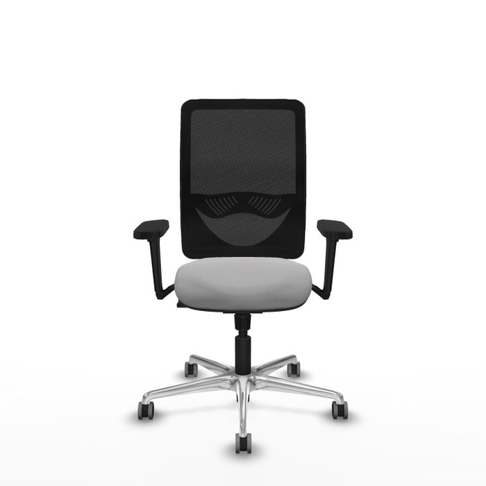 PIQUERAS Y CRESPO Silla de oficina Zulema con mecanismo Sincro, Gris claro y Negro PIQUERAS Y CRESPO Silla de oficina Zulema con mecanismo Sincro, Gris claro y Negro