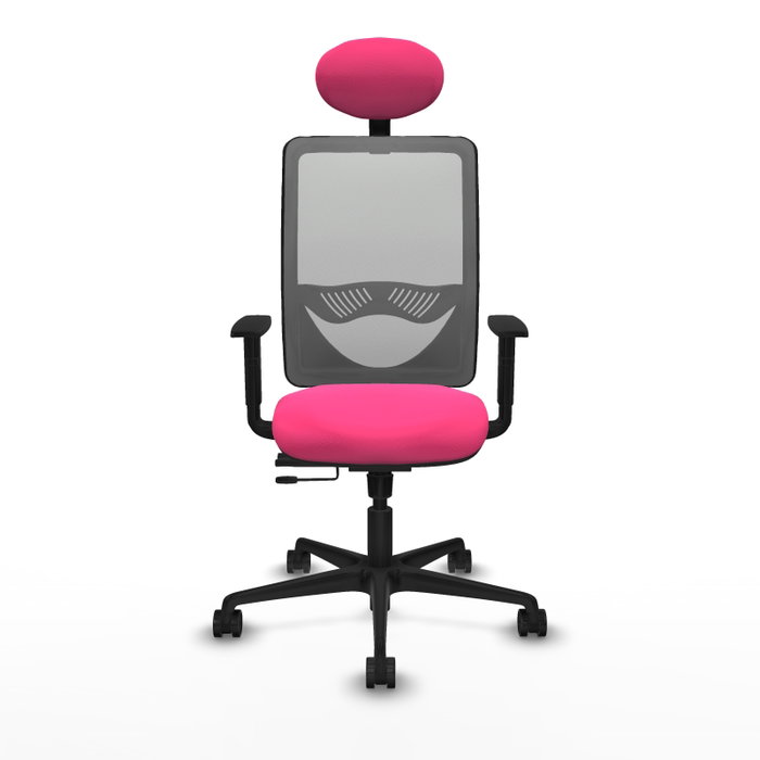 PIQUERAS Y CRESPO Silla de oficina Zulema Rosa y Gris