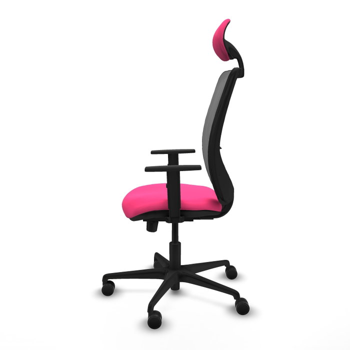 PIQUERAS Y CRESPO Silla de oficina Zulema Rosa y Gris