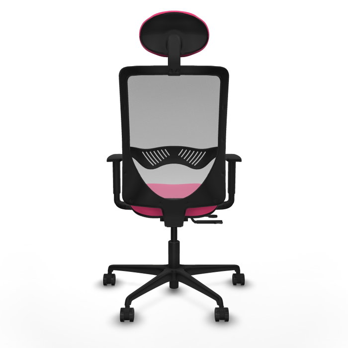 PIQUERAS Y CRESPO Silla de oficina Zulema Rosa y Gris