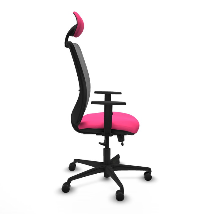 PIQUERAS Y CRESPO Silla de oficina Zulema Rosa y Gris
