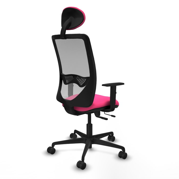 PIQUERAS Y CRESPO Silla de oficina Zulema Rosa y Gris