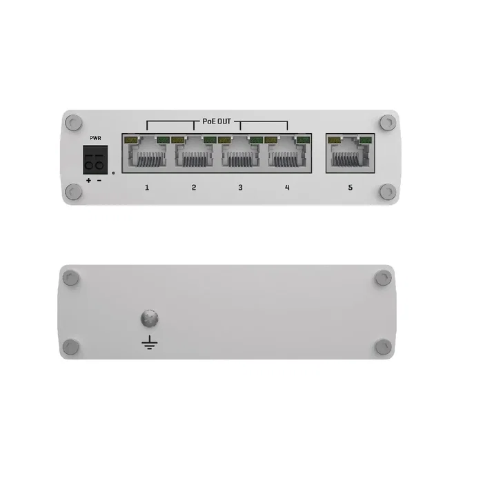 Teltonika Networks TSW101 Switch Industrial Gigabit con 4 puertos PoE+