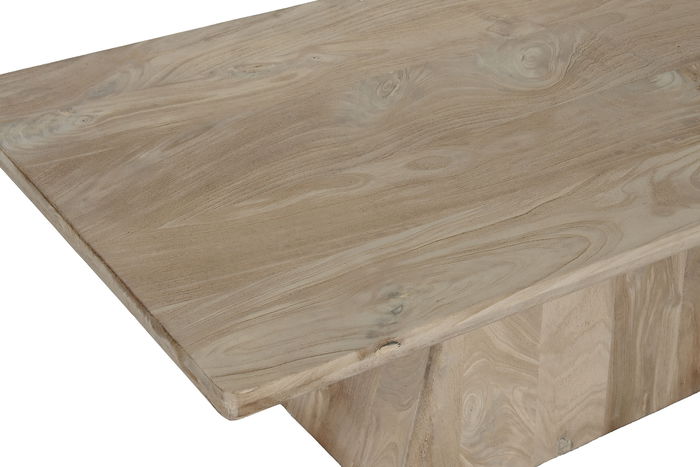 DKD Home Decor Mesa Centro Moderno Mango Natural 120 x 60 x 45 cm