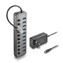 NGS IHUB10 Hub USB 3.2 Gen 1 de 10 Puertos Tipo-A, 5000 Mbit/s, Alimentación por Corriente Alterna, Cable 0.18m, Negro