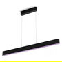 Philips Ensis Lámpara Colgante Inteligente, Luz Ambiental Blanca y de Color, Negro, 6000lm, Regulable, Bluetooth, Metal