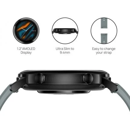 RELOJ INTELIGENTE HUAWEI GT2 SPORT 42MM GRIS AZULADO - PANTALLA 3.05CM AMOLED - BT5.1 - 5ATM - NOTIFICACIONES - FRECUENCIA CARDIACA - GPS RELOJ INTELIGENTE HUAWEI GT2 SPORT 42MM GRIS AZULADO - PANTALLA 3.05CM AMOLED - BT5.1 - 5ATM - NOTIFICACIONES - FRECUENCIA CARDIACA - GPS