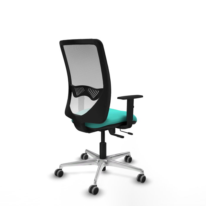 PIQUERAS Y CRESPO Silla de oficina Zulema Turquesa y Blanco