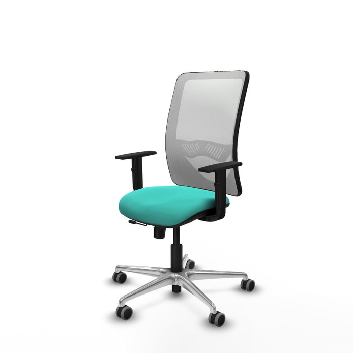PIQUERAS Y CRESPO Silla de oficina Zulema Turquesa y Blanco