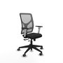 PIQUERAS Y CRESPO Silla de oficina Motilla Sincro/Traslack Negro y Gris