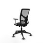 PIQUERAS Y CRESPO Silla de oficina Motilla Sincro/Traslack Negro y Gris