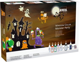 Kreul Kit de pintura para ventanas Window Color Partido del monstruo +6