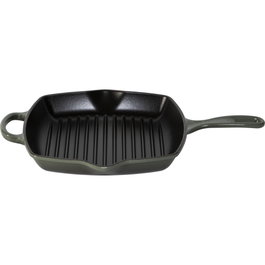 Le Creuset Sartén de Parrilla Cuadrada de Hierro Fundido 26 cm Thyme