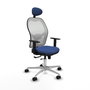 PIQUERAS Y CRESPO Silla de oficina Jorquera Azul Marino y Blanco
