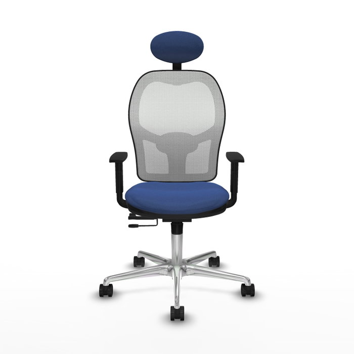 PIQUERAS Y CRESPO Silla de oficina Jorquera Azul Marino y Blanco