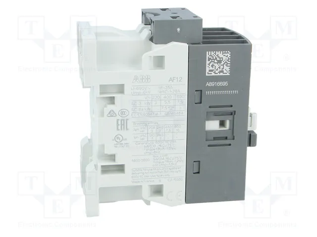 ABB AF Contactor 3-polar 12A NO x3 NC ABB AF Contactor 3-polar 12A NO x3 NC