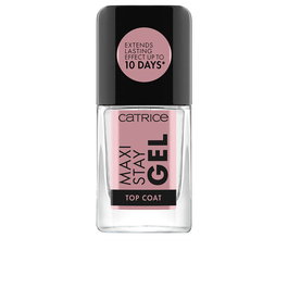 Catrice MAXI STAY Gel Top Coat - Esmalte de Uñas Transparente, Acabado Brillante y Efecto Volumen, 10.5 ml