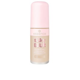 Essence Silky Blur Base de Maquillaje Larga Duración #110 30 ml, Tono Claro, Textura Ligera, Con Extracto de Pera, Acabado Natural y Refinado