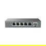 Grandstream GWN7700M Switch 2.5G Ethernet No Administrado, 5 Puertos RJ-45, 1 SFP+, QoS, Jumbo Frames, MAC Filtro, 12V DC - Negro