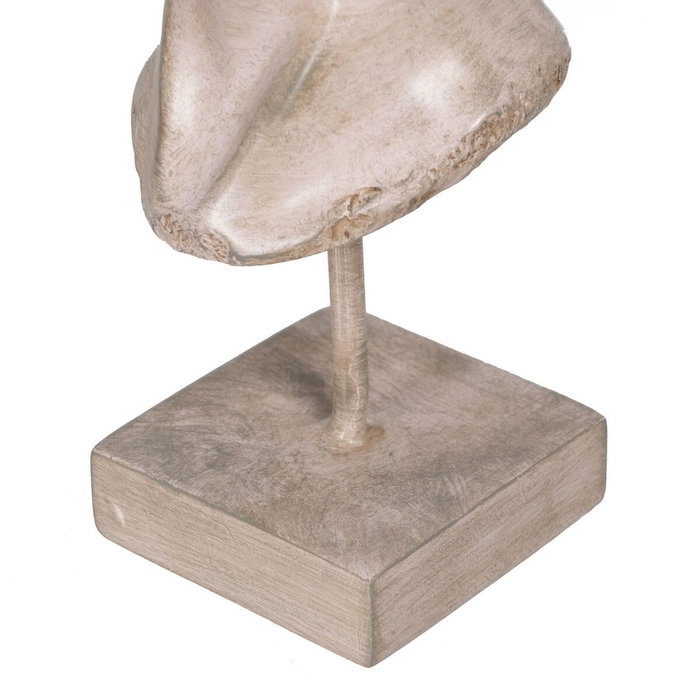 Figura Decorativa Beige Rostro 12,5 x 13,5 x 27,5 cm