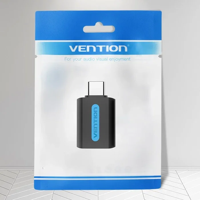 Vention Adaptador USB-C Macho a USB-A Hembra CDUB0 Negro Vention Adaptador USB-C Macho a USB-A Hembra CDUB0 Negro