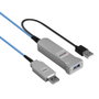 Lindy Cable USB de Fibra Óptica 30 m USB 3.2 Gen 1 (3.1 Gen 1) Azul/Plata