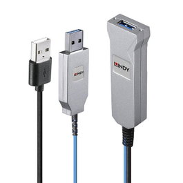 Lindy Cable USB de Fibra Óptica 3.0 de 30m