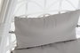 DKD Home Decor Sillón Colgante Terraza Y Jardín Blanco Gris 70 x 110 x 90 cm