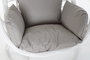 DKD Home Decor Sillón Colgante Terraza Y Jardín Blanco Gris 70 x 110 x 90 cm