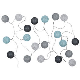 Home Deco Factory Guirnalda Luz 20 Led Azul/Gris