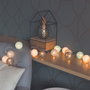 Home Deco Factory Guirnalda Luz 20 LED Azul/Gris