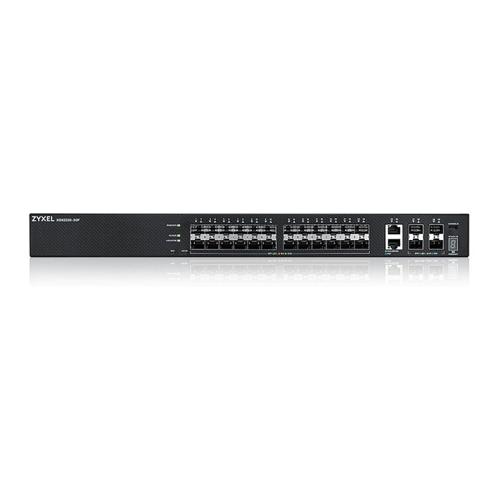 Zyxel XGS2220-30F Switch gestionado L3 de 24 puertos SFP + 4 SFP+ y 2 10GbE, montaje en rack