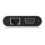 ICY BOX IB-DK4040-CPD Docking Station USB-C 10-in-1 PD 100W Antracita, Negro