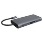 ICY BOX IB-DK4040-CPD Docking Station USB-C 10-in-1 PD 100W Antracita, Negro