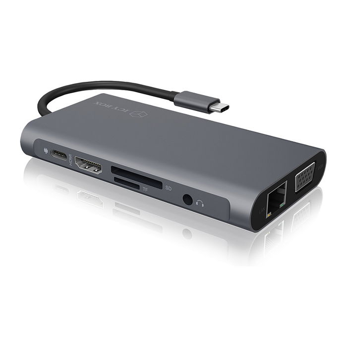 ICY BOX IB-DK4040-CPD DockingStation USB-C 10-en-1 PD 100W