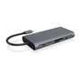 ICY BOX IB-DK4040-CPD Docking Station USB-C 10-in-1 PD 100W Antracita, Negro