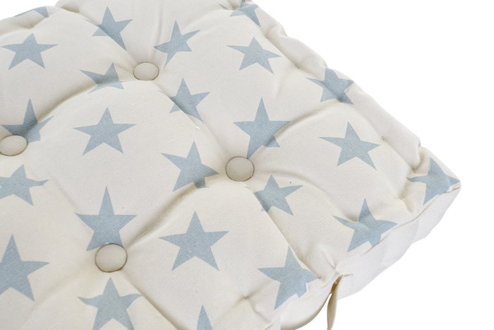 DKD Home Decor Cojín de Suelo Algodón Estrellas Surtido 2 unidades