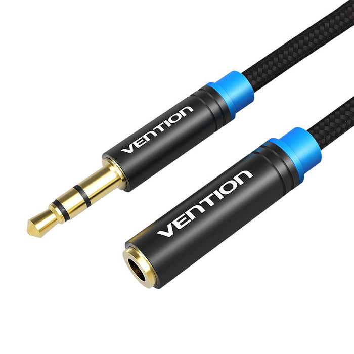 Vention Cable estéreo VAB-B06-B500-M Jack 3,5 macho a Jack 3,5 hembra, 5m, negro
