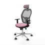 PIQUERAS Y CRESPO Silla de oficina Jorquera Rosa y Gris