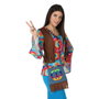 Solapa de Bolso Hippy con Flecos Multicolor para Festivales y Fiestas Bohemio Años 60 - Accesorio Adulto