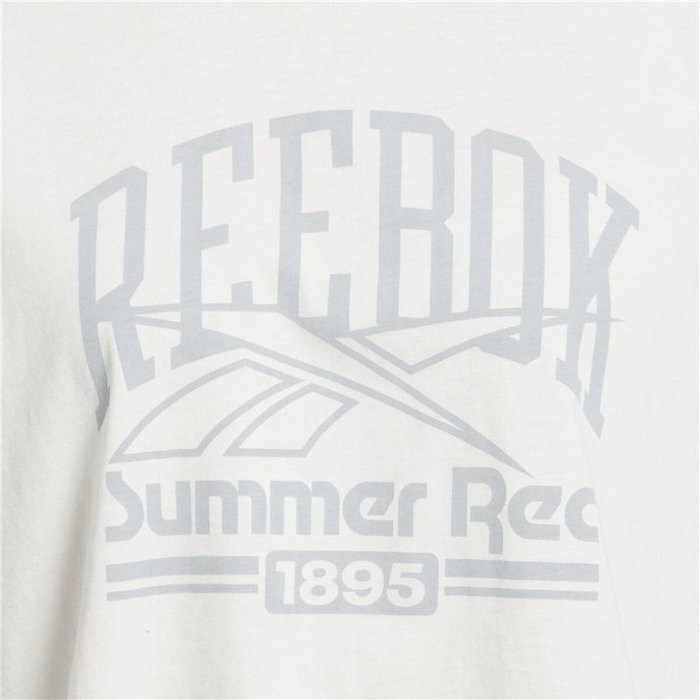 Camiseta de Manga Corta Mujer Reebok Graphic Logo Blanco S