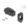 DeLOCK 67154 Módulo Keystone Mini DisplayPort Hembra a DisplayPort Hembra 45° 8K 30 Hz Negro