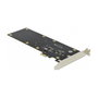 DeLOCK Tarjeta PCIe SATA 90348 - Controladora Interna PCI Express x1 para 2 Unidades HDD o SSD, 6 Gb/s, Compatible con Windows