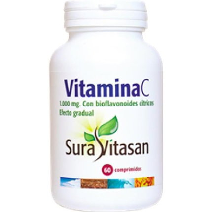 SURA VITASAN Vitamina C 1000mg de efecto gradual, 60 comprimidos