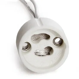 Portalámparas Cerámico GU10 Cable 100mm