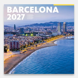 TRIANGLE POSTALS Calendario de pared 2027 Barcelona-1 (Barceloneta) 30x30 cm