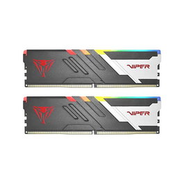 Patriot PVVR532G700C32K Viper Venom RGB 32GB (2x16GB) Kit Dual Channel DDR5 7400MHz RAM DIMM, Intel XMP 3.0, Disipador Térmico, Negro