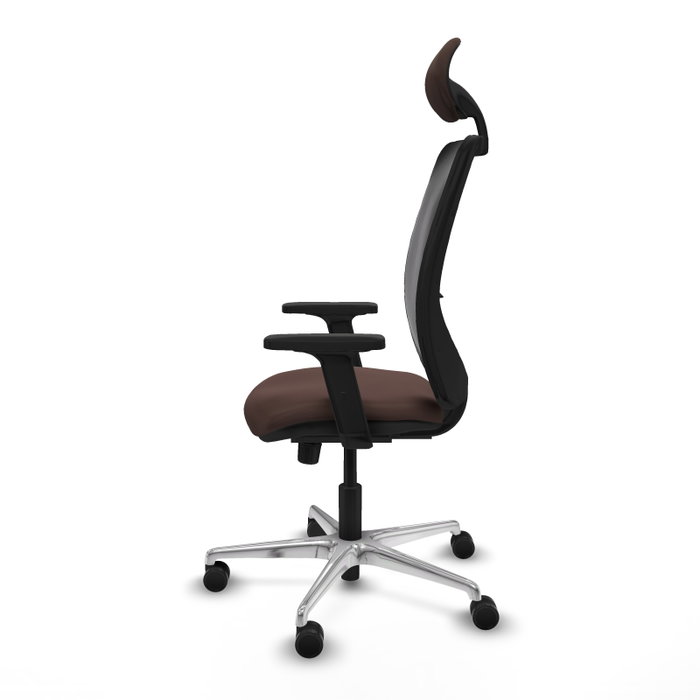 PIQUERAS Y CRESPO Silla de oficina Zulema con Mecanismo Sincro, Marrón oscuro y Negro PIQUERAS Y CRESPO Silla de oficina Zulema con Mecanismo Sincro, Marrón oscuro y Negro